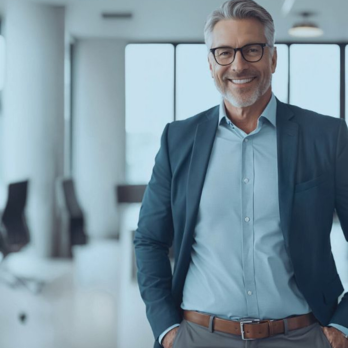 hombre ejecutivo mediana edad